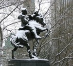 Marti statue_snow